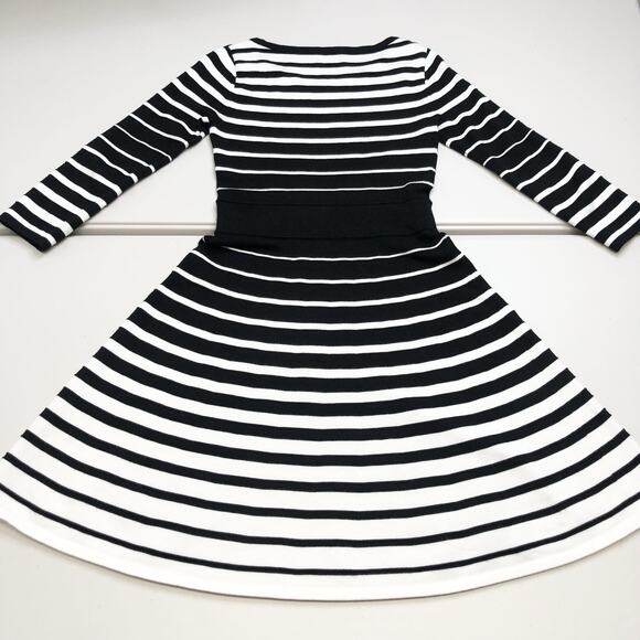 Milly New York Degrade A Line Striped Dress Size Small Black White Measurements - Picture 7 of 7